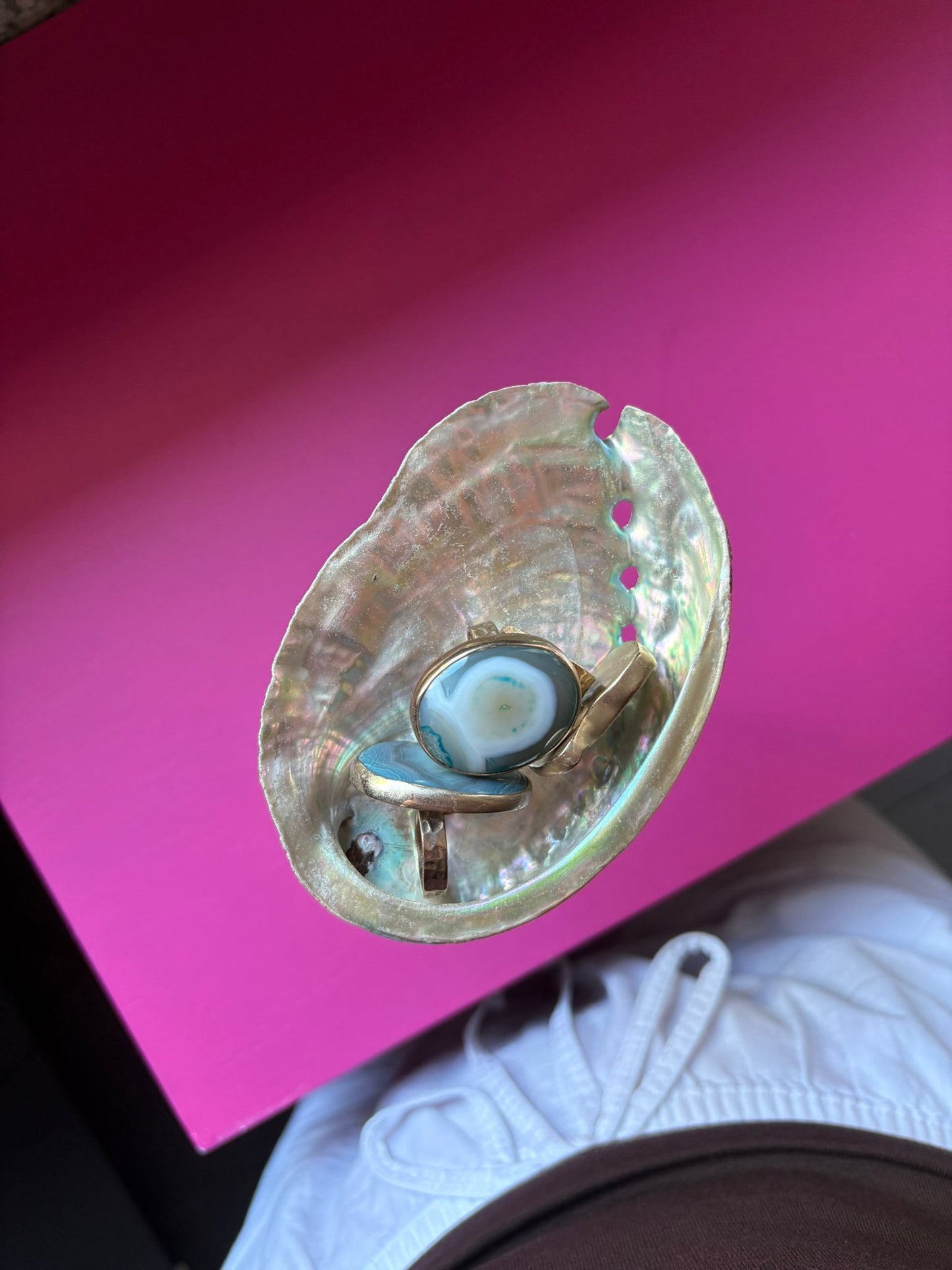 Blue Lace agaat ring