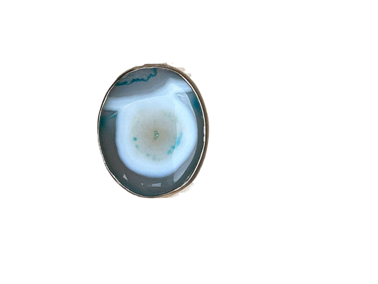 Blue Lace agaat ring
