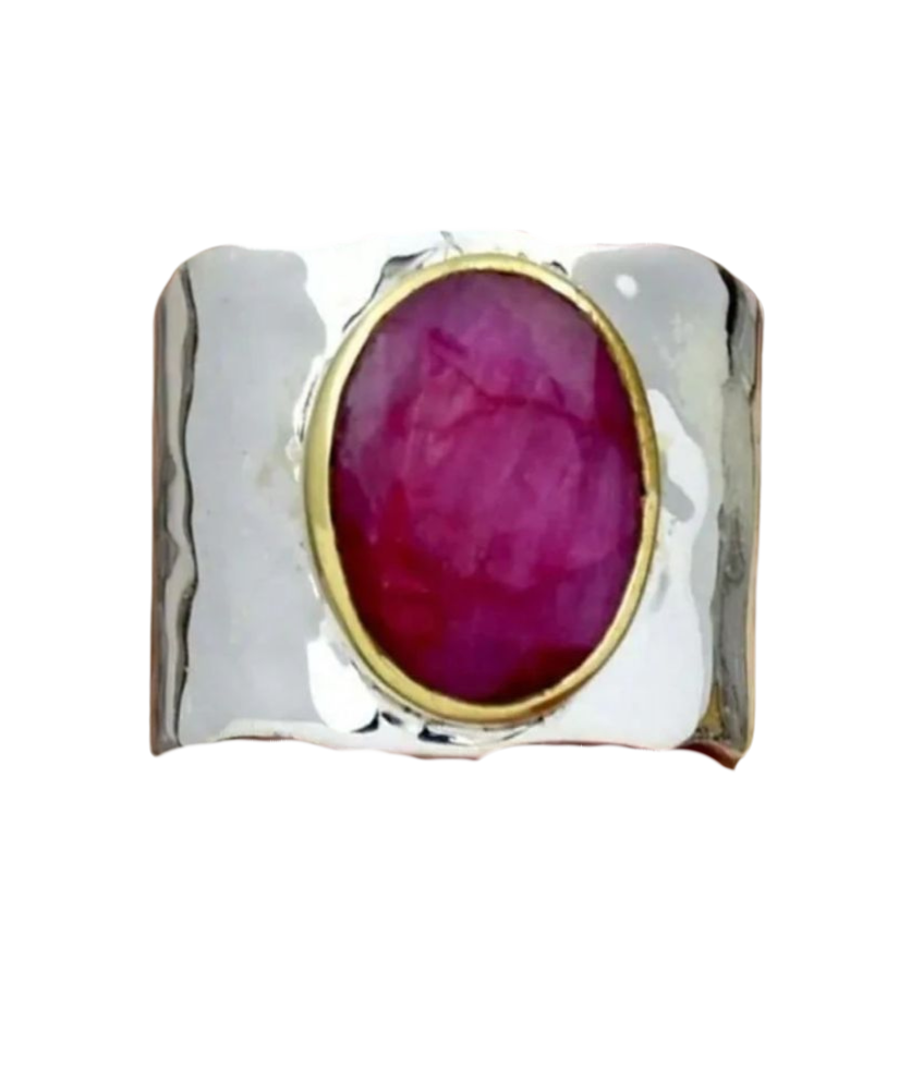 Vintage Boho ring maat 8