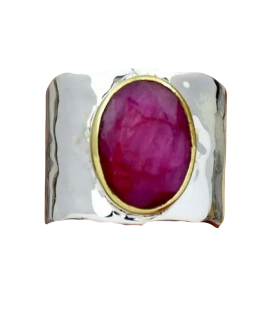 Vintage Boho ring maat 7