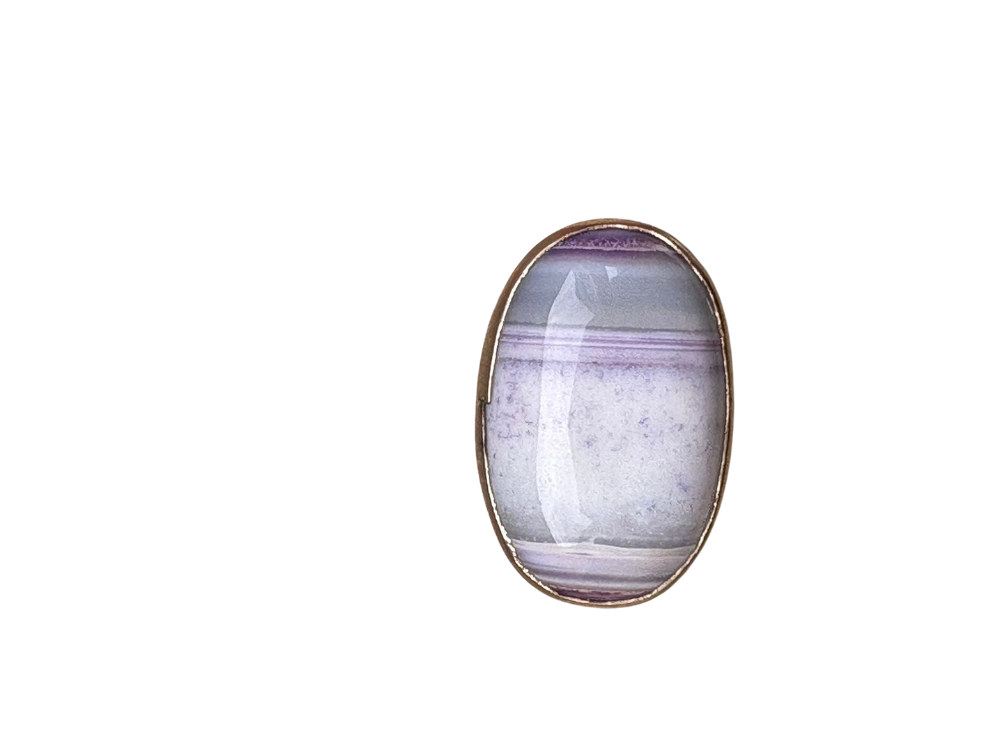 Neutral Purple agaat ring