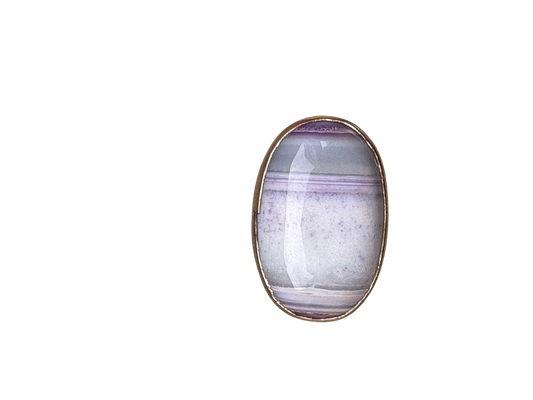 Neutral Purple agaat ring