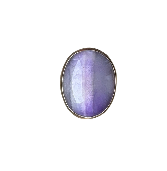 Purple agaat ring