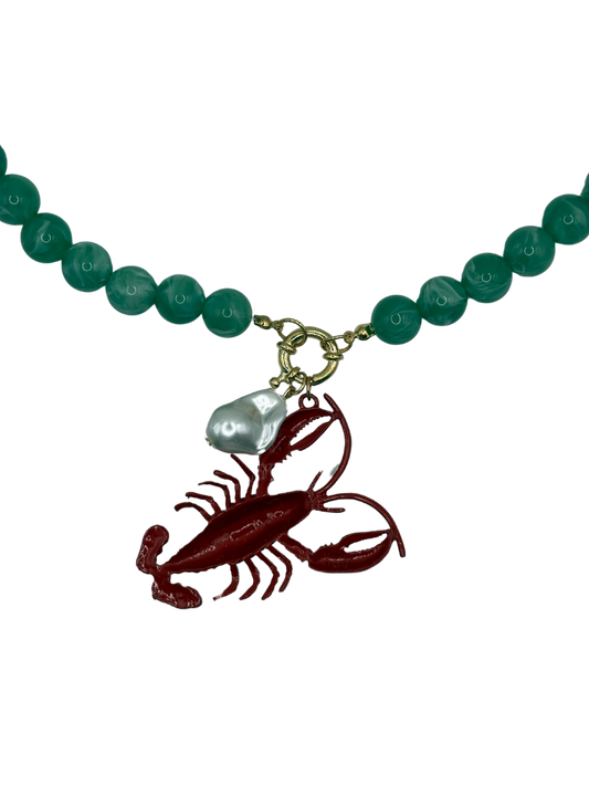 Red lobster Necklace